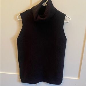 Sleeveless Turtleneck Sweater by French Connection Black size S